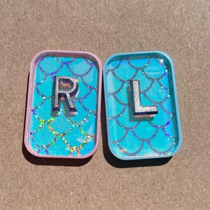 Mermaid Pattern Xray Markers-Fish Scales Xray Markers-Radiology Tech-Xray Markers with Initials-Holographic Xray Markers-Cute Xray Markers