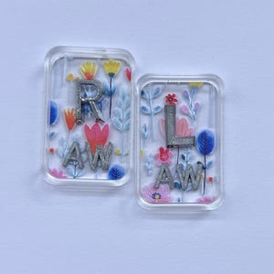 Acrylic Wildflowers Xray Marker Set-Floral Xray Markers-Radiology Tech-Xray Markers with Initials-Cute Xray Markers-Xray Student-Radiology