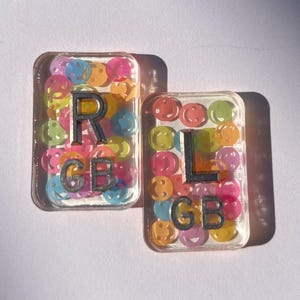 Transparent Smile Xray Marker Set-Happy Face Xray Markers-Radiology Tech-Xray Markers with Lead Initials-Rad Tech Week-Rad Tech Gift