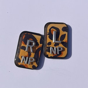 Leopard röntgenmarkörset - Djurtryck röntgenmarkörer - Radiologiteknik - Röntgenteknikgåva - Röntgenmarkörer med initialer - Blybokstäver - Röntgenstudent