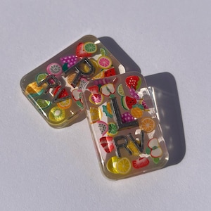 Acrylic Fruit Salad Xray Marker Set-Xray Markers-Radiology Tech-Xray Markers With Initials-Xray Tech Gift-Rad Tech Week