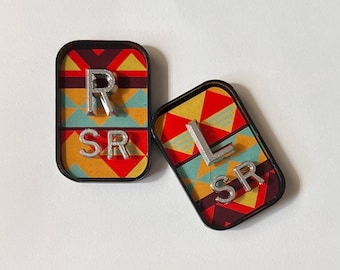 Aztec Xray Marker Set-Xray Markers with Initials-Radiology Tech-Xray Student-Lead letters-Tribal Print Xray Markers-Xray Gift