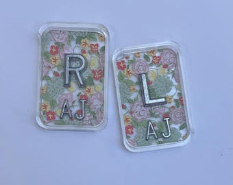 Acrylic Rose Bouquet Xray Marker Set-Floral Xray Markers-Radiology Tech-Xray Markers with Initials-Cute Xray Markers-Xray Student-Rad Tech