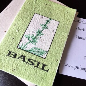 Basil Seeded Card - plantez-moi!