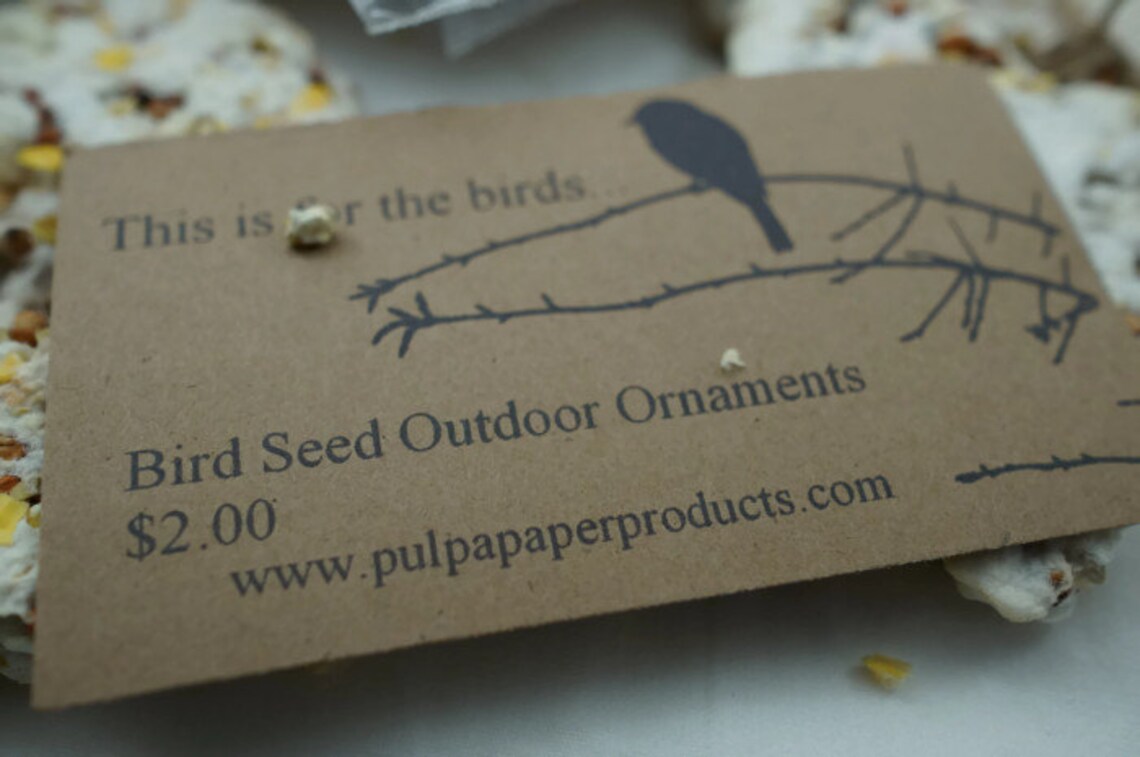 Bird Seed Outdoor Ornaments Etsy