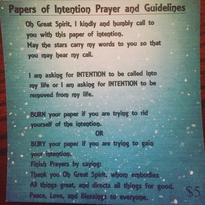 SUCCESS Papers of Intention handmade paper art full of intentions to be burned or buried with attached prayer image 4