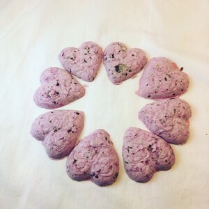 Rose Goffrato 3D WILDFLOWER SEEDED Hearts ~ Pink Ombre