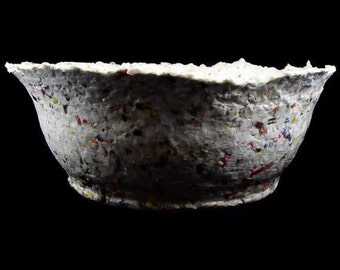 Completely Junk Mail - Recycled Handmade Paper Bowl - Large