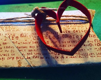 Recycled Toilet Paper Roll Pillow Box with Red Heart Detail