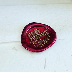 With Love Vintage Wax Seals - autoadesivo - conjunto de 5