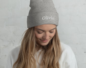 Personalisierter Name gestickte Mütze Wintermütze Klassische Unisex Mützen für Winter / Mützen Warme Hüte Benutzerdefinierte Mütze Benutzerdefinierte Name / Text Hüte