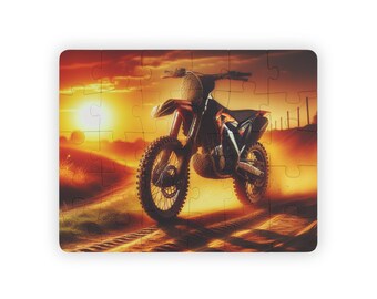Adventure Motorbike 30-Piece Puzzle: Educational Toy, Family Fun