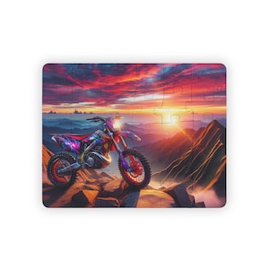 Rompecabezas infantil de motocicleta de aventura: 30 piezas, divertido para jóvenes exploradores, regalo ideal para cumpleaños, vacaciones, tiempo en familia, juguete educativo.
