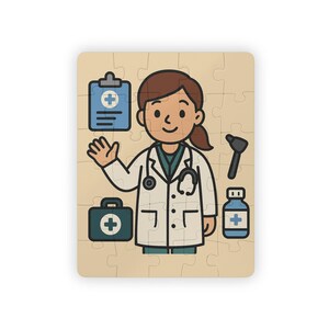 Rompecabezas de médico para niños: juguete educativo de 30 piezas