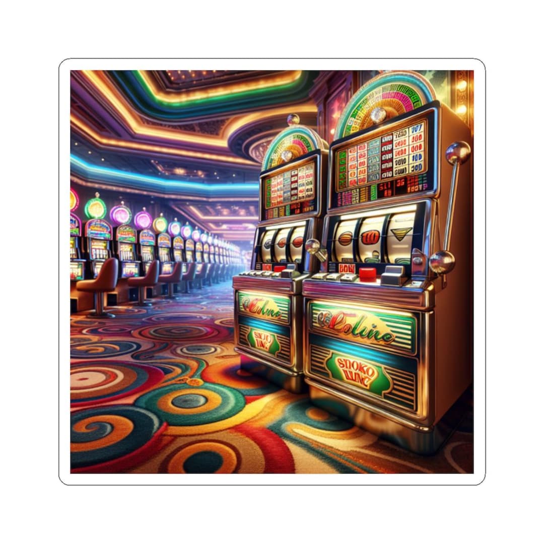 Casino Slot Machine Stickers: Gambling Decals, Laptop Decoration - Etsy