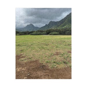Jigsaw Puzzle, Hawaii Field and Mountain Design, 252 520-piece, Hawaiian Puzzle, Landscape Puzzle, Nature Puzzle, Relaxation