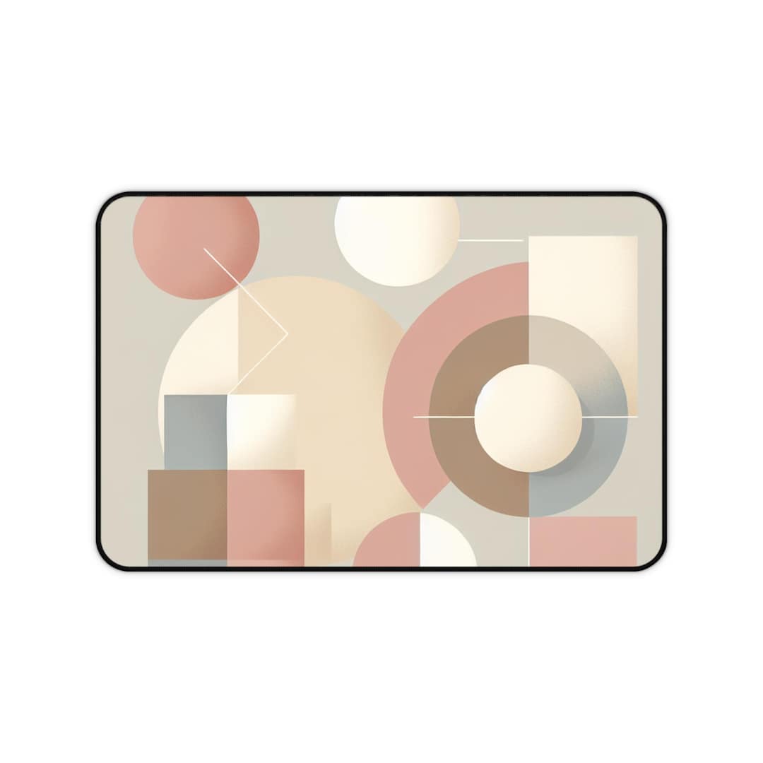 Abstract Geometric Desk Mat, Minimalist Art Mouse Pad - Etsy