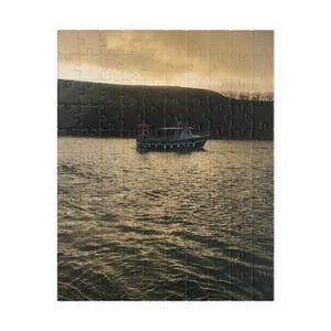 Boat on Water Jigsaw Puzzle: Relaxing Family Activity (110 Piece)
