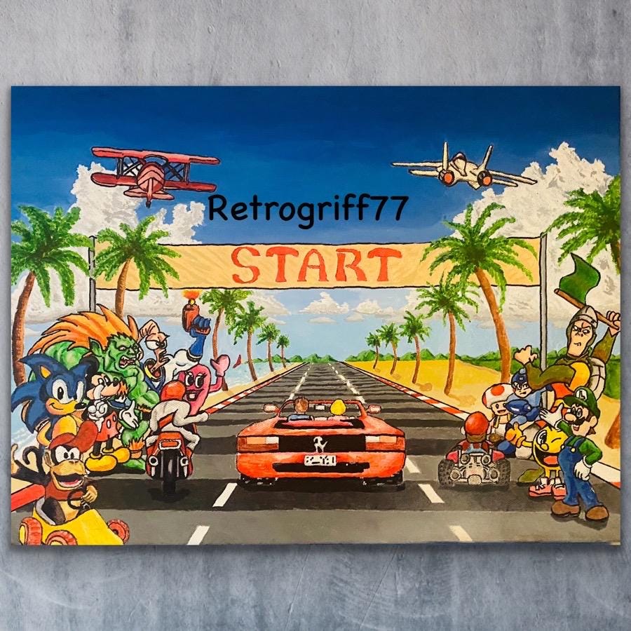 Sega Outrun Poster - Etsy