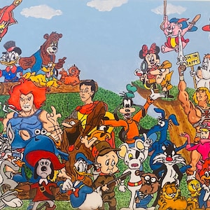 1980s & 1990s cartoon characters print part 2