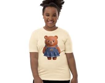 Bear "Joy" Kids and Youth Cotton T-Shirt