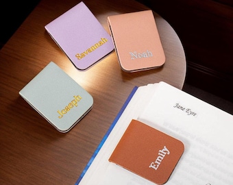 Personalized Magnetic Bookmark | Custom Gift for Him & Her | Minimalist Bookmark with Free Name Engraving | Unique Christmas Gift Idea！