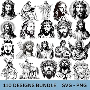 Jésus-Christ Bundle SVG, fichiers coupés Jésus, Jésus, Clipart Jésus, religieux Svg, Jésus-Christ SVG, Jésus-Christ Png, vecteur de Jésus-Christ