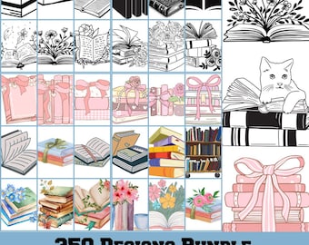 Book Svg bundle, Reading book Svg, Stack of Books Svg, Open Book Svg, Book Cricut, Library Clipart, Book Silhouette, Open Book Cut File