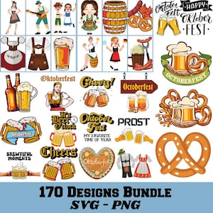 オクトーバーフェスト SVG PNG バンドル、オクトーバーフェスト、オクトーバーフェスト シャツ、乾杯、ビール PNG、ビールフェスト、ビール シャツ、ビールの名言、ビールの日、ビール フェスティバル