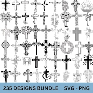 Pacote SVG Cruz, Pacote SVG Cruz, Pacote Svg Cruz Cristã, Cruz de Jesus Png, Cruz de Jesus Svg, Clipart de Crucifixo, Svg Religioso, Clipart de Cruz