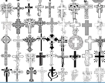 Pakiet SVG Krzyża, SVG Krzyża, Pakiet SVG Krzyża Chrześcijańskiego, Png Krzyża Jezusa, SVG Krzyża Jezusa, Clipart Krucyfiksu, SVG Religijny, Clipart Krzyża