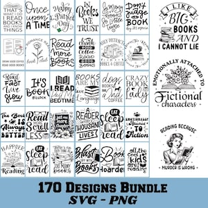 Reading SVG Bundle, Books Quotes Bundle, Book Reading Png, Book Lover Svg, Book Svg, Floral Book Svg, Books bundle svg, Librarian svg, Books