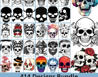 Skalle SVG PNG, Skalle Svg-paket, Skalle png-filer, Skallesilhuett, Skelettklippfiler, Skalleclipart, Skelett Svg, Skalleklippfiler