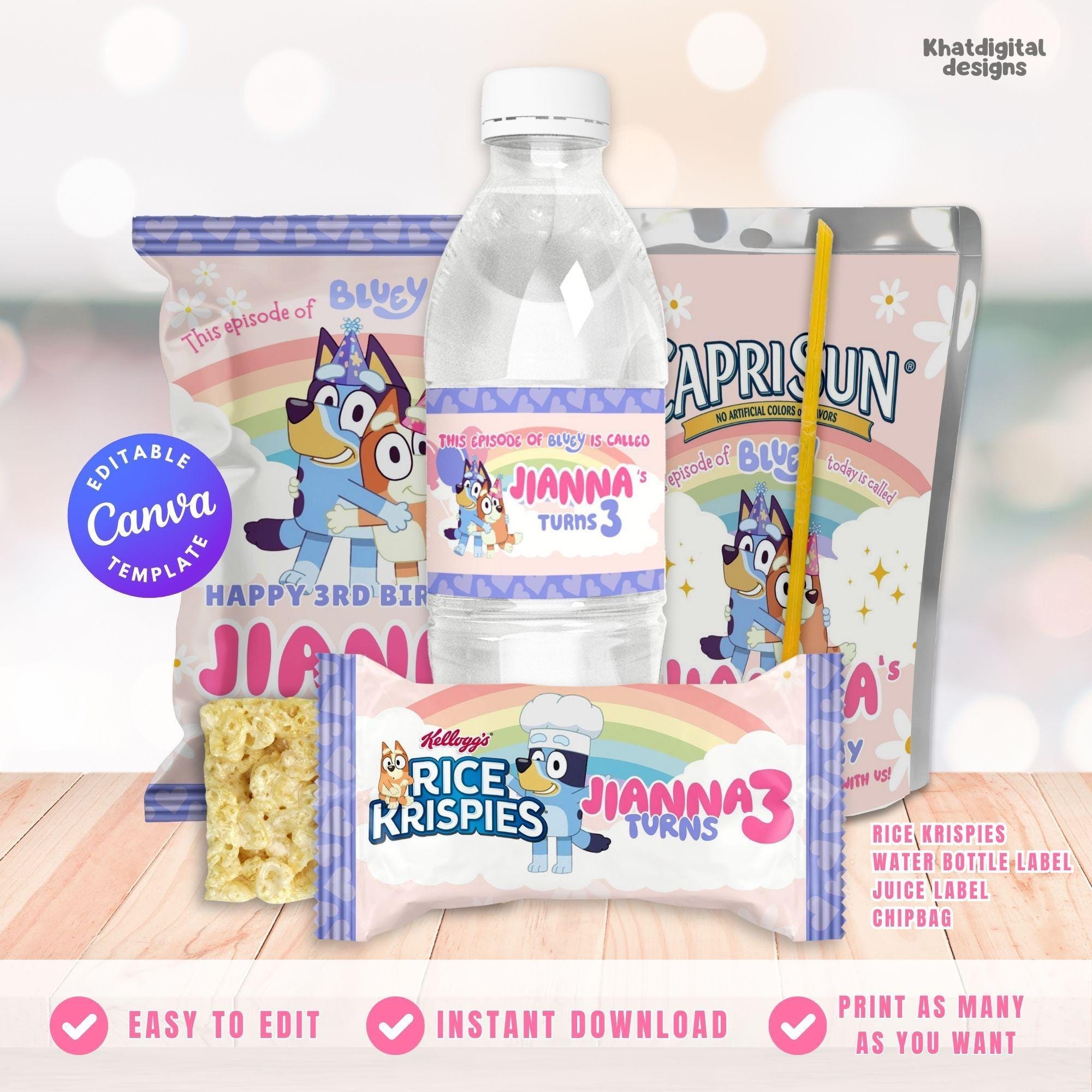 Editable CapriSun Label