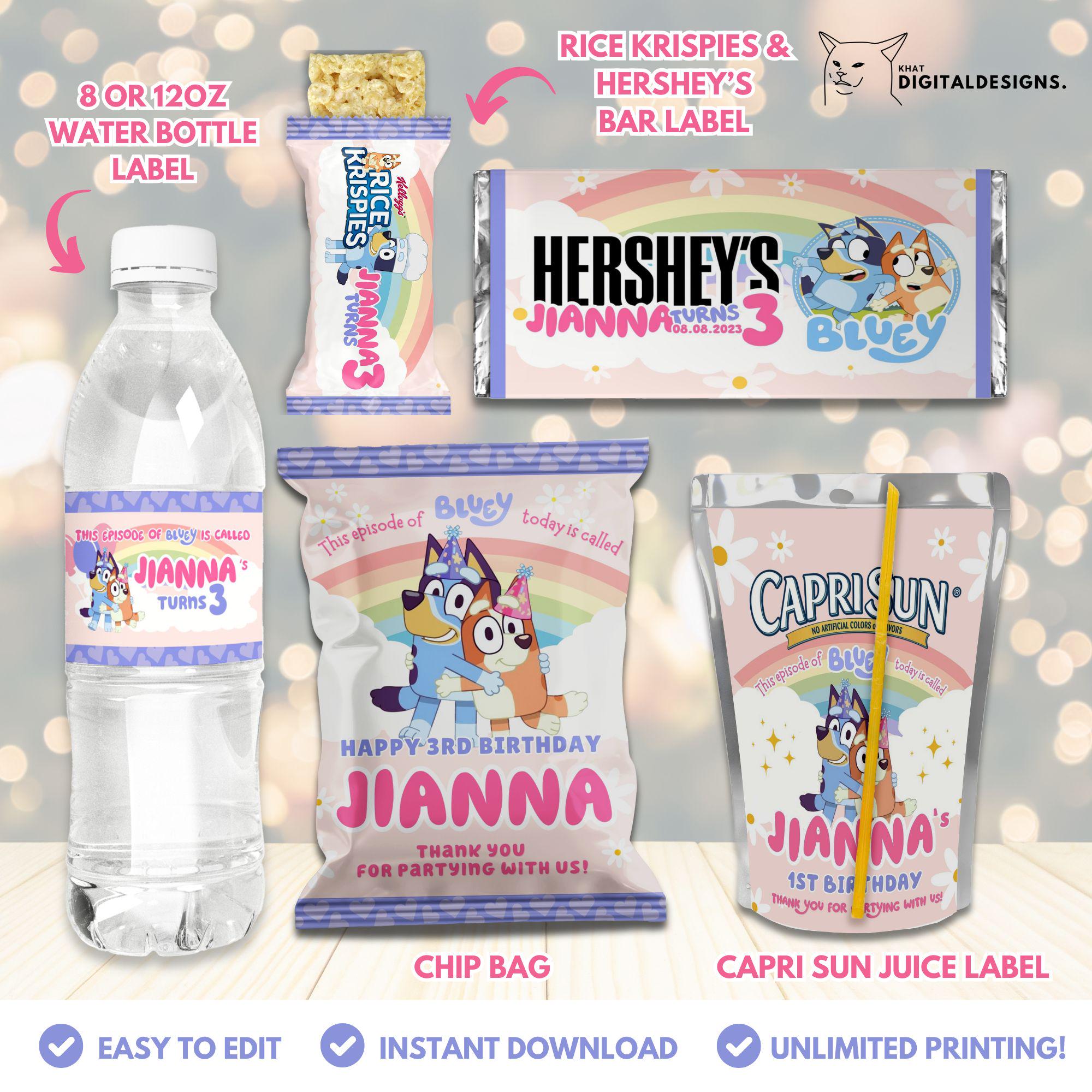 Bluey Party Favor Printables