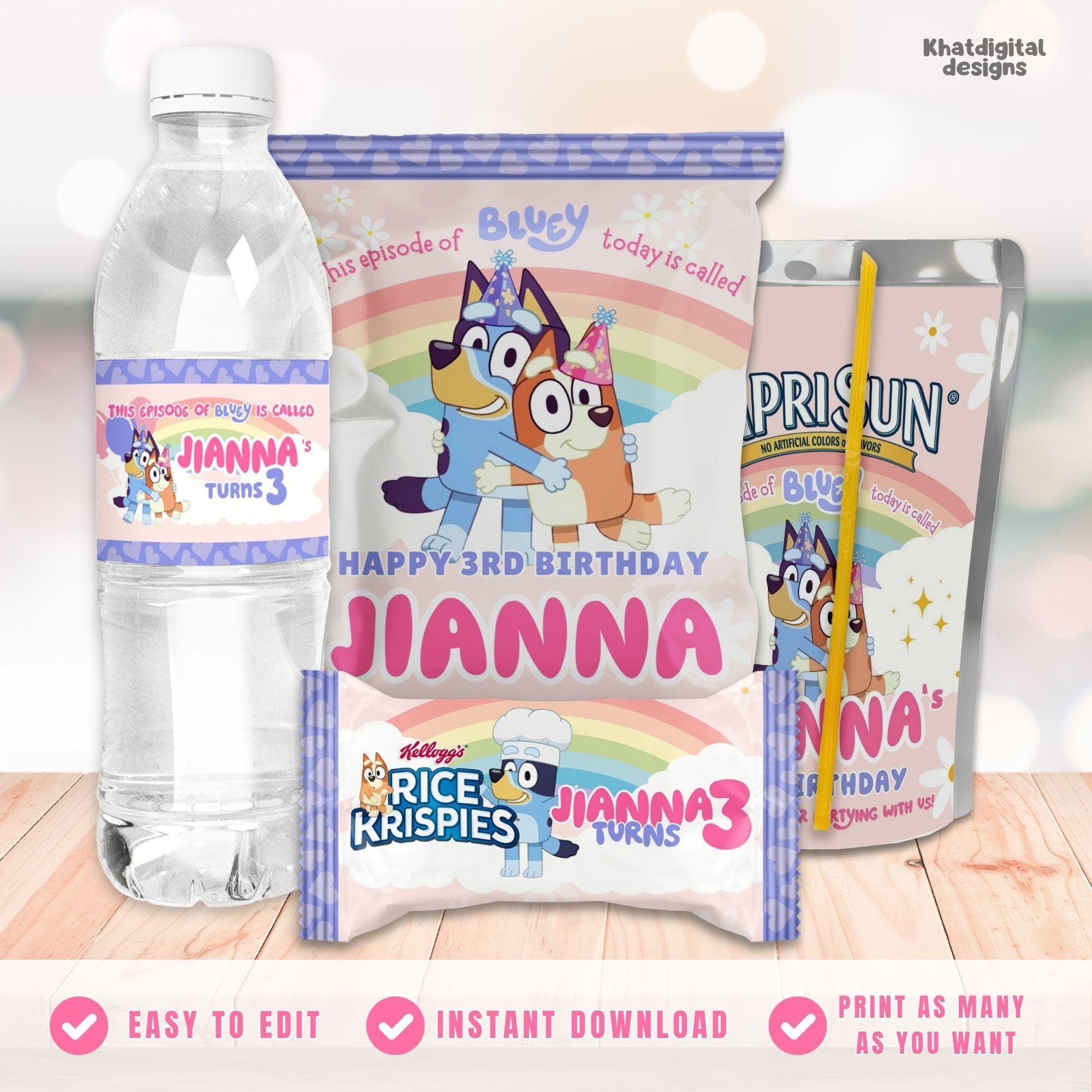 Editable CapriSun Label