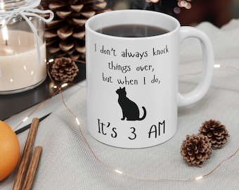 Cute Cat Meme Mug Small 11 oz coffee mug Cat Lovers