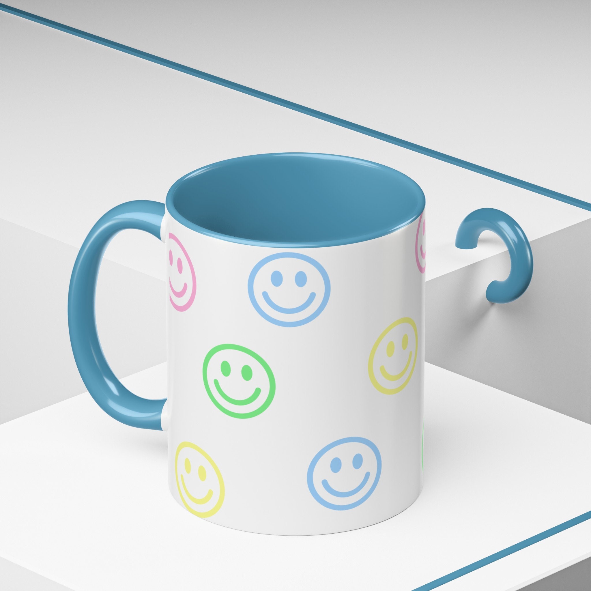 Smiley Mellow Glazed Ceramic Mug With Hand Glazed Finish And Playful Leg Design Charm main image 1