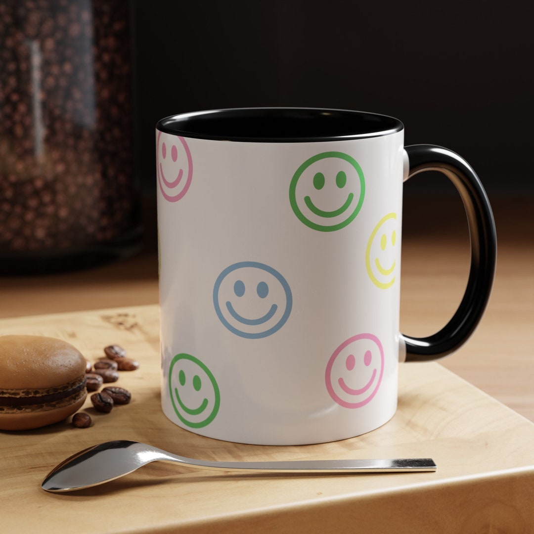 Smiley Mellow Glazed Ceramic Mug With Hand Glazed Finish And Playful Leg Design Charm