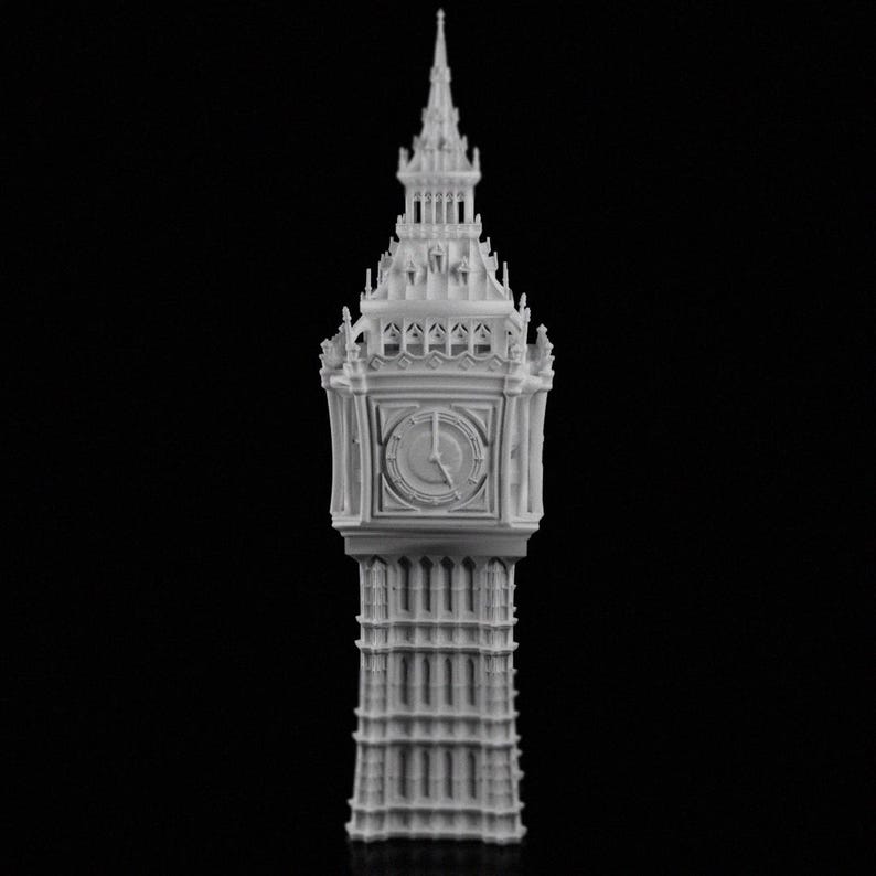 Big Ben, London Landmark, British Icon, 3D Printed Statue Pop Art