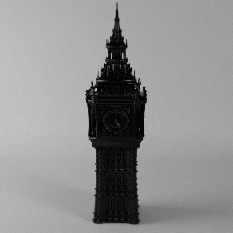Big Ben, London Landmark, British Icon, 3D Printed Statue Pop Art