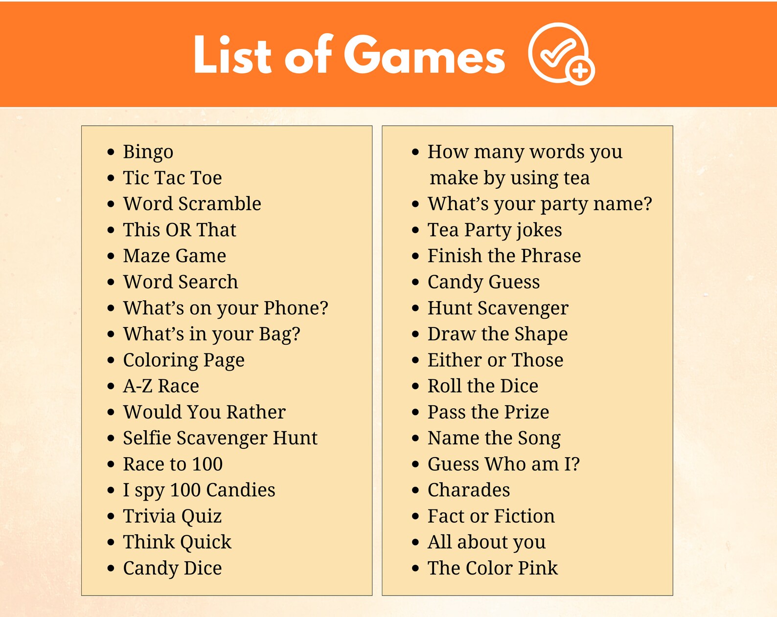35 Tea Party Games Bundle, Tea Party Printable Games, Tea Party