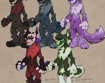 Furry Adopts - Punk Style Canines
