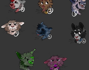Furry Adopts - Diseños adoptables de retratos felinos