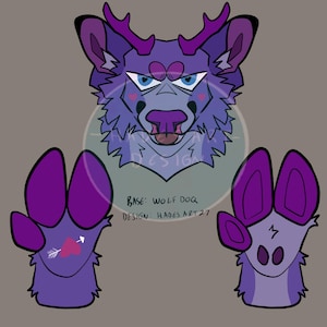 Furry Adopts - Rosa/Lila Hjort Delreferens