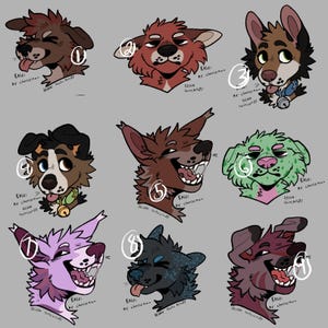 Adopciones de animales peludos - Diseños de retratos caninos para adoptar imagen 1