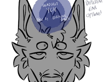 Canine Furry Headshot YCH