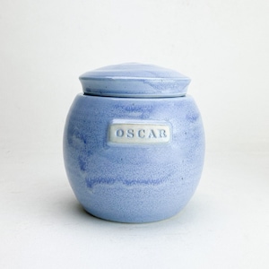 40 cu/in Keepsake Urn Personalized Small Urn Made to Order 5.5x4.5 40 Cubic Inch Capacity Kent Harris Pottery image 1