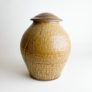Cremation Urn - Handmade Stoneware Pottery Urn - Large Size - Approximately 250 Cubic Inches - BA-URN-1