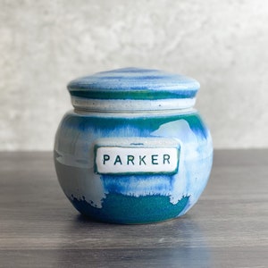 40 cu/in Keepsake Urn Personalized Small Urn Made to Order 5.5x4.5 40 Cubic Inch Capacity Kent Harris Pottery image 8